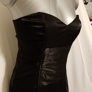 NWT Arden B Black Pencil Strapless Mini Dress